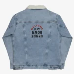 Stranger Things Unisex Sherpa Light Denim Jacket Back