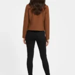 Studded Suede Cropped Jacket Back