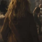 Supergirl Milly Alcock Brown Trench Coat Back