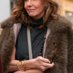 Sylvie Grateau Emily in Paris Brown Fur Coat