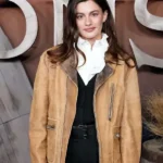 The Abandons Diana Silvers Brown Leather Jacket