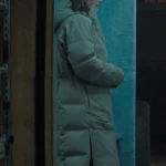 The Last Frontier S01 Haley Bennett Puffer Coat back