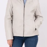 Wetherhill White Leather Jacket