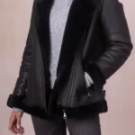 front Linthwaite Sheepskin Aviator Jacket