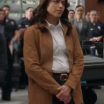Alyssa Diaz The Rookie Suede Leather Jacket