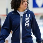 Basketball USA Team Kara Lawson Blue Jacket
