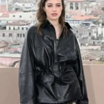 Beatrice Grannò Leather Jacket Black
