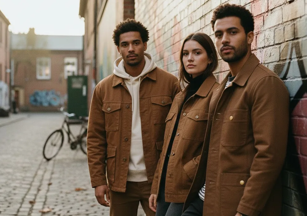 Brown Cotton Jackets