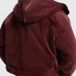 Chinese New Year 2026 Maroon Padded Jacket back