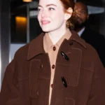 Emma_Stone_Brown_Wool_Coat
