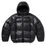 Featherweight Down Puffer Black Hooded Jacket