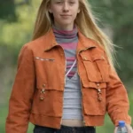 Girl_Taken_Tallulah_Evans_Cropped_Orange_Cotton_Jacket