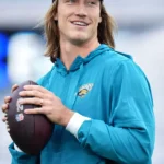 Jacksonville Jaguars Sideline Anorak Trevor Lawrence Blue Hooded Jacket