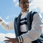 Jermaine Harris Joe’s College Road Trip Blue And White Jacket