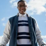 Joe’s College Road Trip Jermaine Harris Varsity Blue And White Jacket