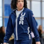 Kara Lawson Basketball USA Team Blue Jacket