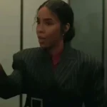 Kelly Rowland Relationship Goals Black Pinstripe Blazer
