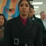 Kelly Rowland Relationship Goals Pinstripe Blazer Black