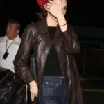 Los Angeles Kendall Jenner Brown Coat