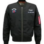 Mens Black Bomber jacket