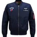 Mens Blue Bomber jacket