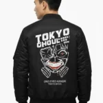 Mens Tokyo Ghoul Black Bomber Jacket Back