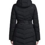 My Secret Santa Taylor Jacobson Black Puffer Jacket Back