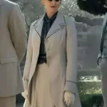 Natascha McElhone Young Sherlock Wool Coat