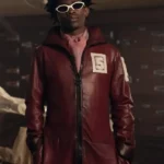 One Piece Mr. 5 Red Leather Coat