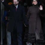 Rama Duwaji Ceremonial Inauguration Dark Brown Long Coat