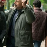 Rooster S01 Steve Carell Hooded Green Jacket