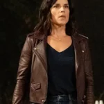 Scream Sidney Prescott Leather Brown Jacket