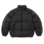 Star Sleeve Down Black Puffer Jacket