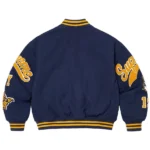 Supreme Blue Varsity Jacket Back