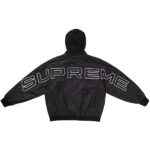 Supreme Hooded Stadium Black Jacket Back