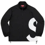 Supreme S logo Black Windbreaker Jacket
