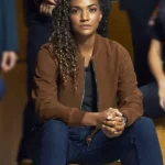 The Rookie Mekia Cox Brown Bomber Jacket