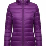 Womens Purple Puffer Jacket