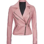 Womens_Moto_Style_Pink_Leather_Jacket