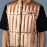 56 Days Kevin Sullivan Gold Puffer Vest
