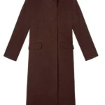 Claudia Winkleman The Celebrity Traitors Brown Wool Coat
