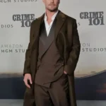 Crime 101 Chris Hemsworth Wool Brown Coat