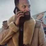 Cross Bobby Trey Brown Shearling Coat