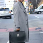 Denzel Washington Here Comes the Flood Grey Coat