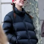 Dua Lipa Puffer Black Jacket