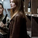 Fleur Geffrier Drops of God Brown Leather Jacket