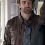 Home and Away Adam Rowland Brown Leather Jacket