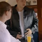 Home and Away Holden Dwyer Black Leather Jacket