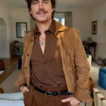 Matt Bomer Outcome 2026 Suede Leather Jacket