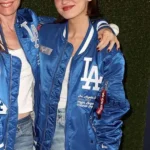 Maude Apatow World Series LA Dodgers Varsity Blue Jacket